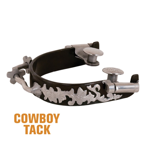 Cowboy Tack® Cowboy Collection Floral Bumper Spurs w/Rowels